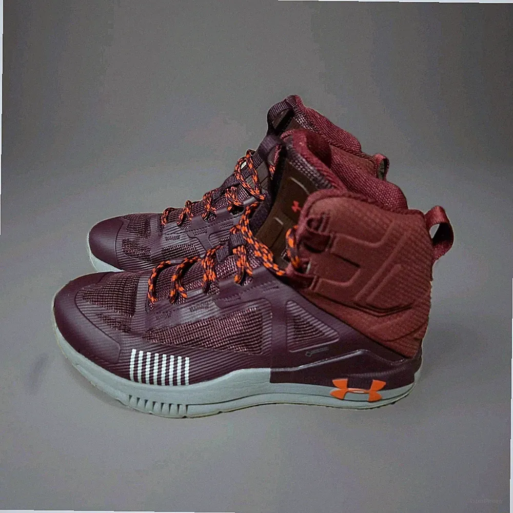 Under Armour Hiking Boots Burgundy Orange