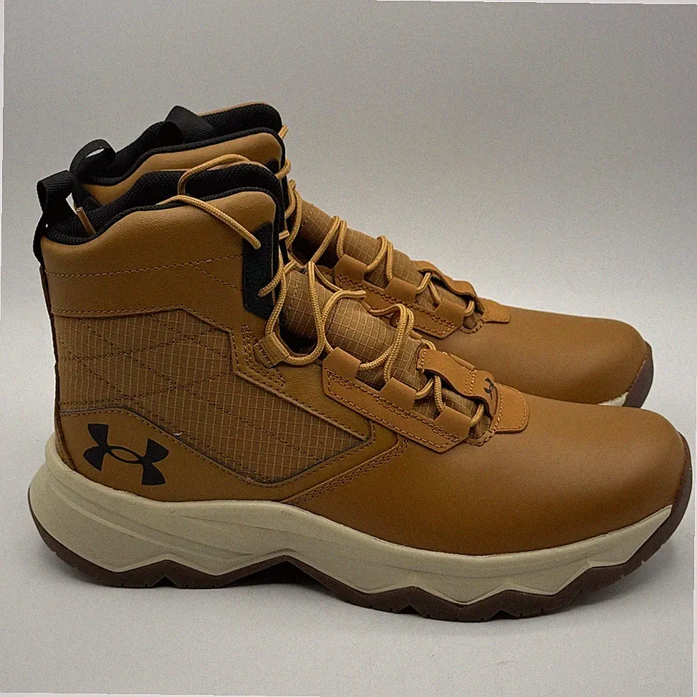 Under Armour Stellar G2 6" Boots Men Size 8.5 Brown Tactical Work 3025578-200