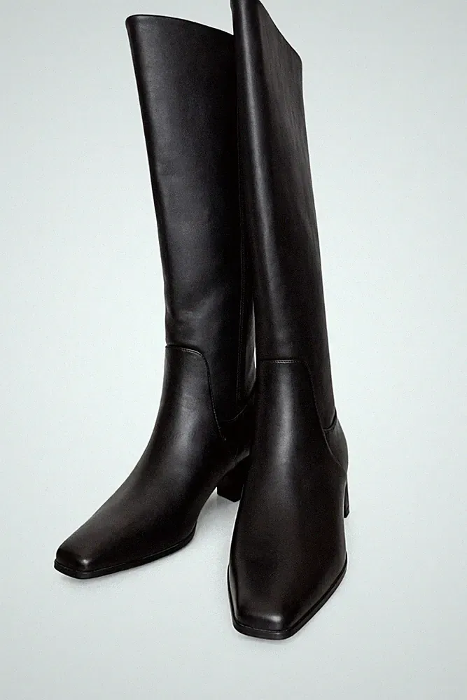Universal Thread Rhi Equestrian Boots Black Womens 12 Knee high Dark Academia