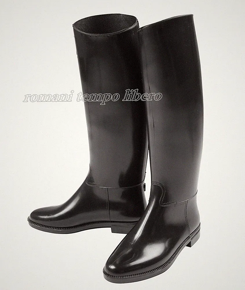 Men's Size Unlined Rubber Riding Boots