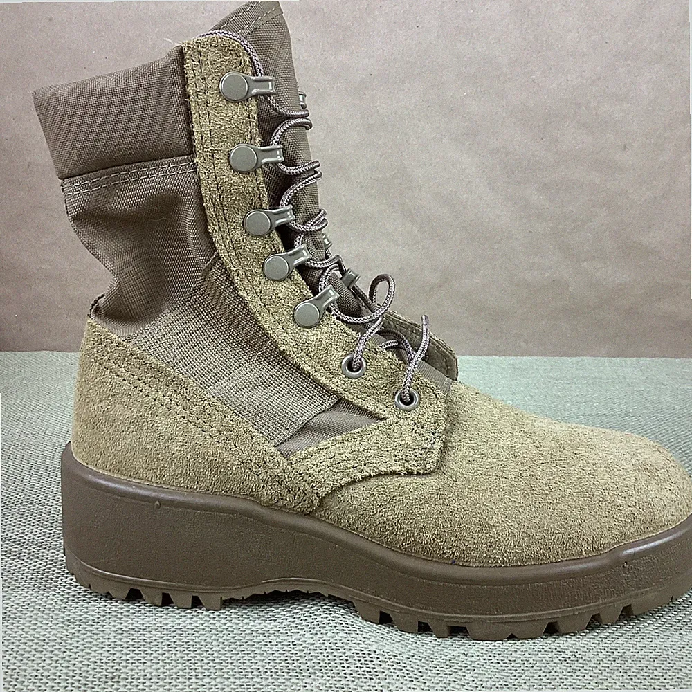 US Army Combat Boots Hot Weather Coyote 798 - SPE1C1-17-D-1004M Sz 5R W 7R NEW