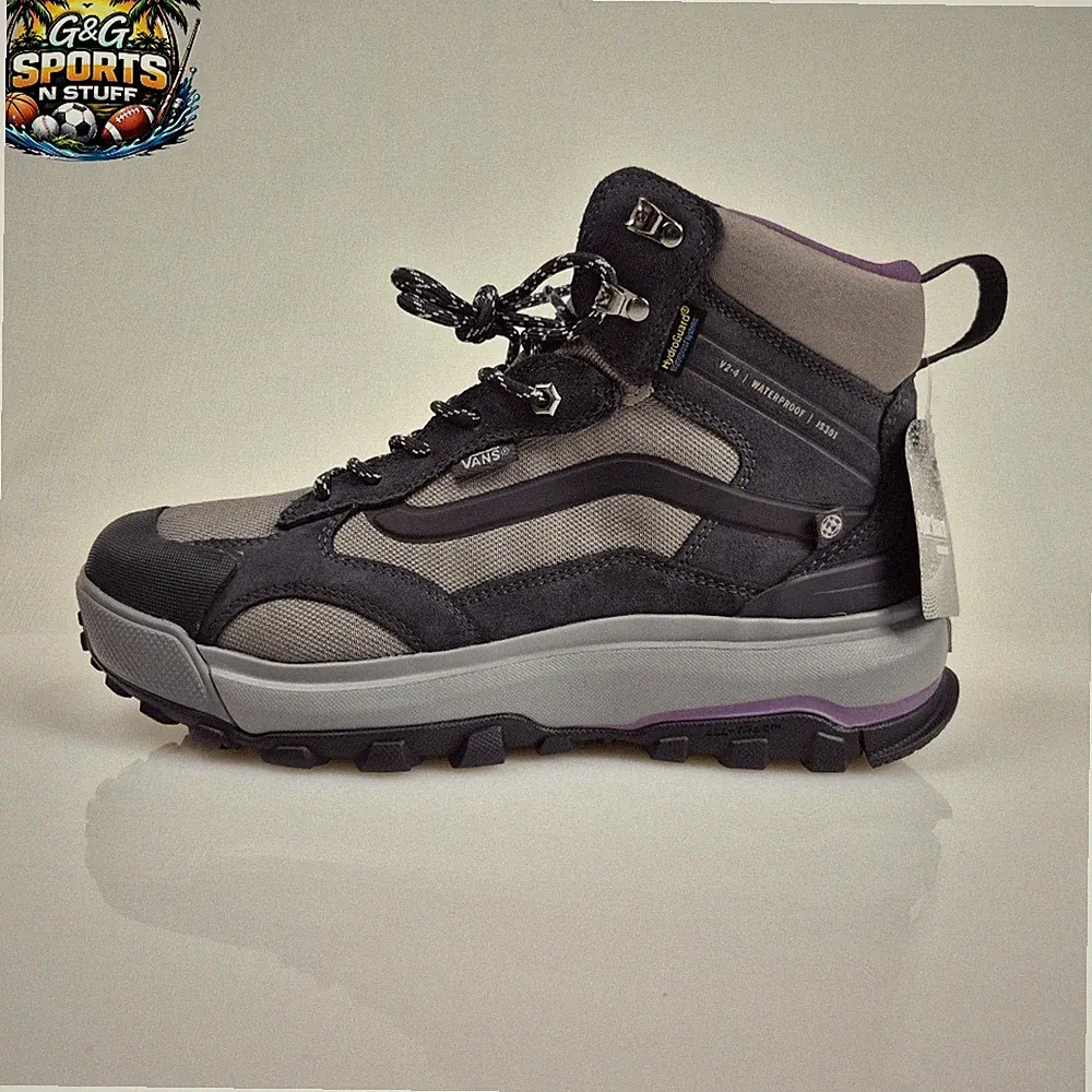 Vans MTE Crestline Waterproof Gray/Purple Hiking Boots Men's Size 9 Woman's 10.5