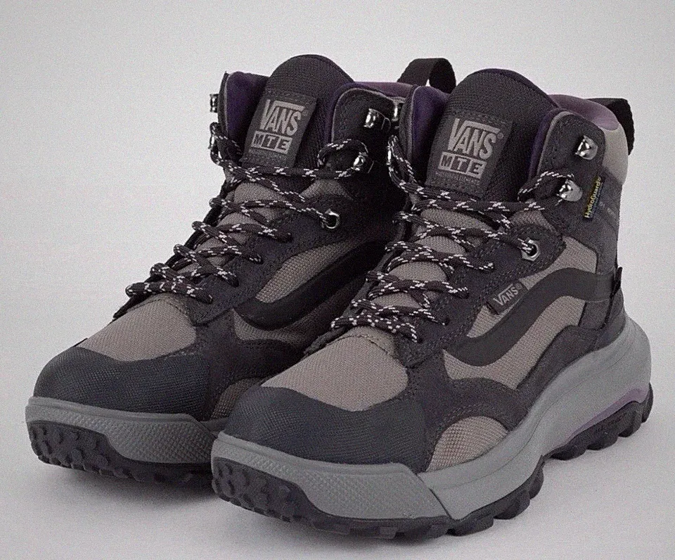 Vans MTE Crestline Waterproof Grey/Purple Hiking Boots Shoes Men's Size 9.5 NEW!