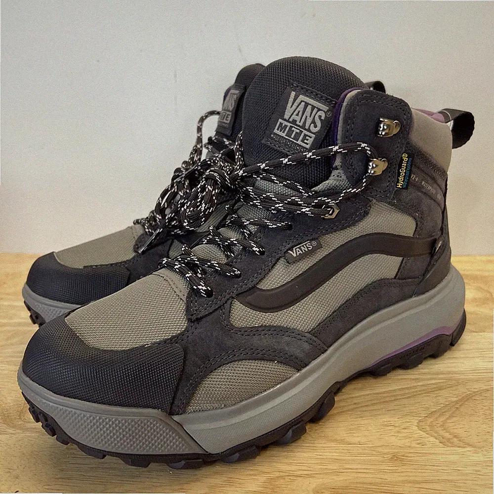 Vans MTE Crestline Waterproof Hiking Boots Gray Purple Men’s Size 8 Women’s 9.5