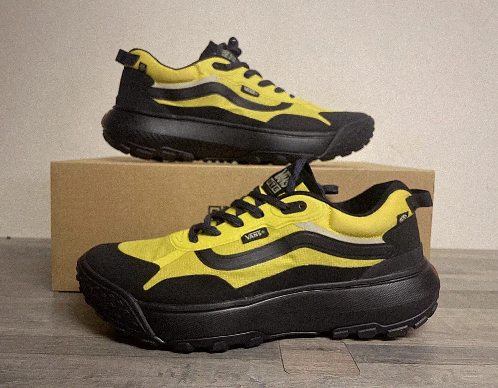 Vans MTE Cross Path Black/Yellow Sneakers Hiking Shoes Men's Size 8.5 NEW