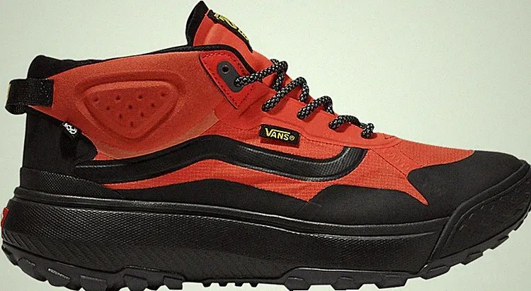 VANS MTE Crosspath Mid Shoe Hiking Sneaker Orange/Black Trail #VVORB Men's Size