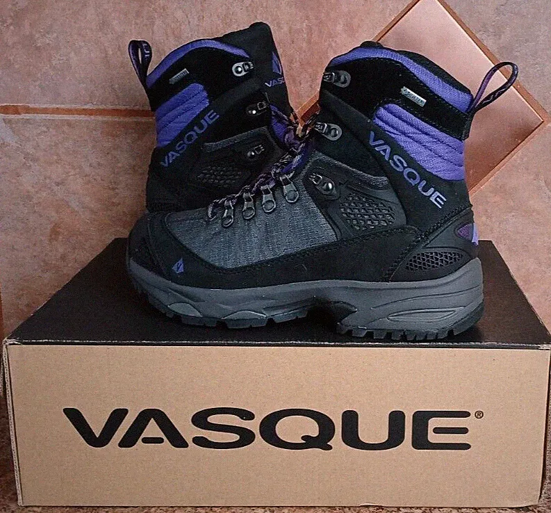 VASQUE 7143 SAGA GTX Backpacking Hiking Boots Ultra Violet Women's Shoe Size 6.5