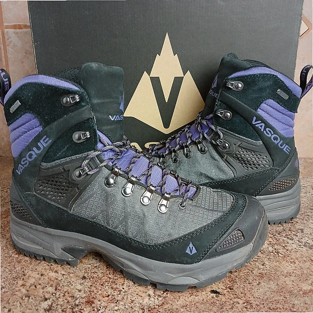 VASQUE 7143 SAGA GTX Backpacking Hiking Boots Ultra Violet Women's Shoe Size 7.5