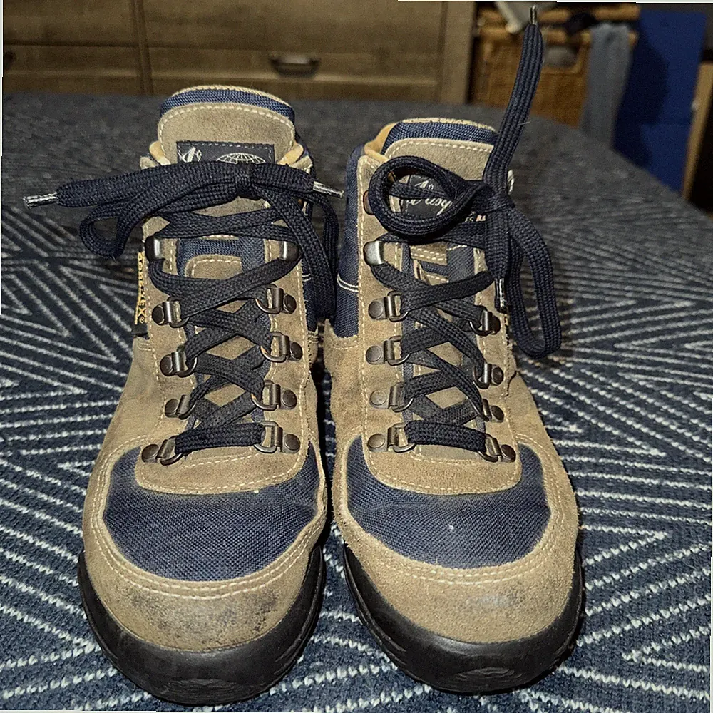 Vasque Skywalk Hiking Boots Womens Size 7 Blue Brown Backpacking 7534 Trail Camp