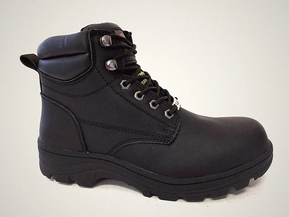 Vegace - La Vega Men Black Leather 6" Composite SAFETY TOE Hiking Work Boot 8614