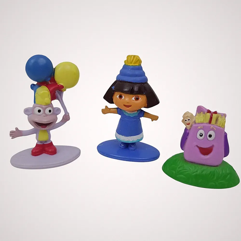 Viacom Dora the Explorer Boots Backpack PVC Cake Topper Figures set Birthday