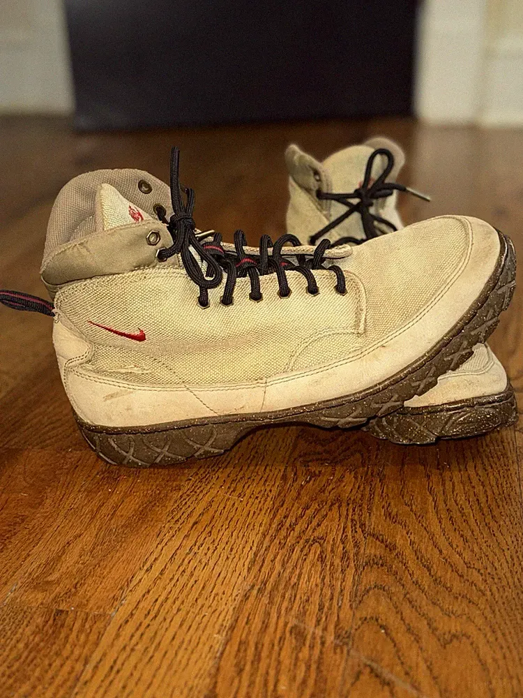 Vintage 1995 Nike ACG Zion Mid Canvas Trail Boots Hiking Shoes Men’s Size 9.5