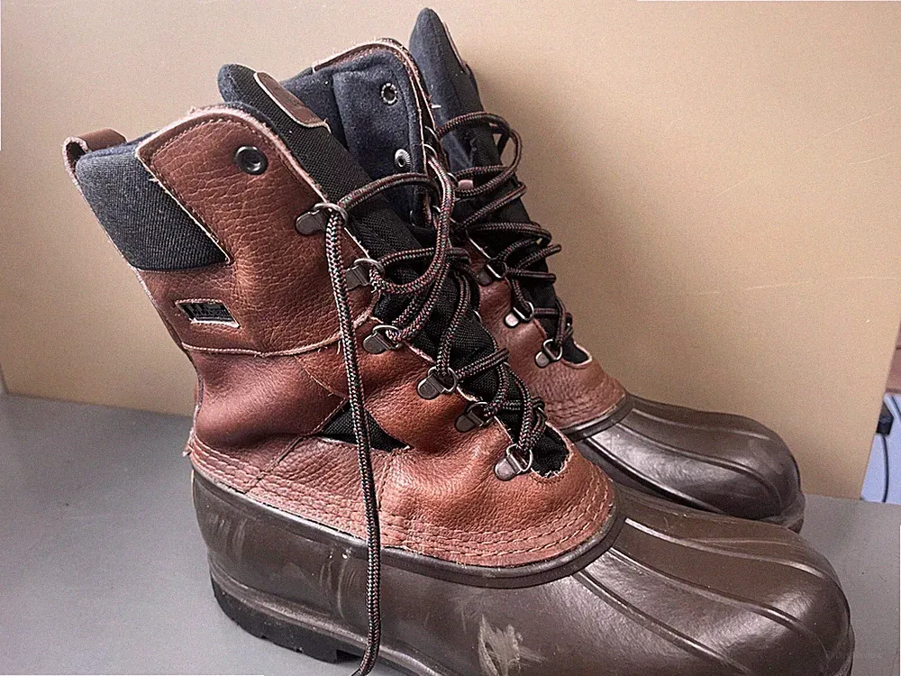 Vintage Brown LL Bean Duck Boots Gore-Tex Thinsulate Removable Liner Sz 11