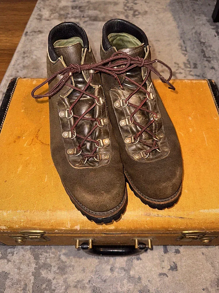Vintage BROWNING SPORTSMAN, Brown Suede Hunting Hiking Boots, Men’s 9.5 M EUC