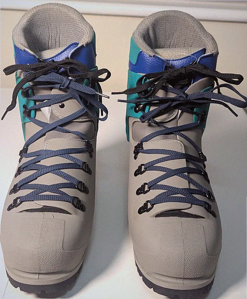 Vintage Koflach Vario Soft Mountaineering Boots Men's Size 12.5 Gray/Green