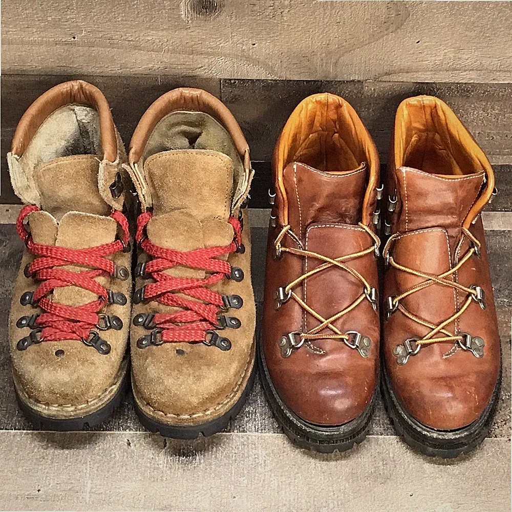 Vintage Mountaineering Climbing Hiking Boots *2-Pair w/Defects* NEEDS REPAIR*