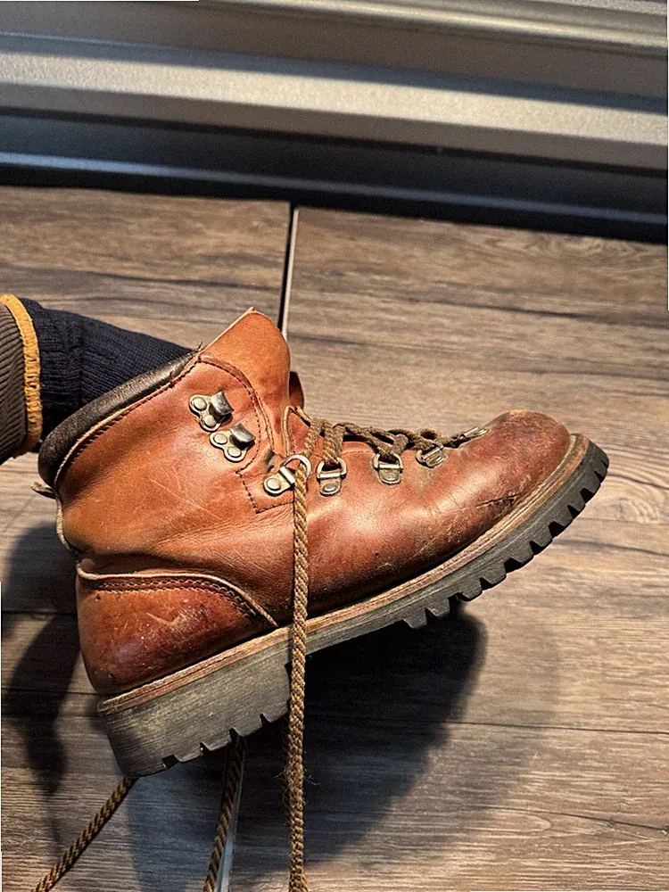 Vintage Red Wing Irish Setter Mens 7.5 A Leather Hiking Backpacking Trail Boots