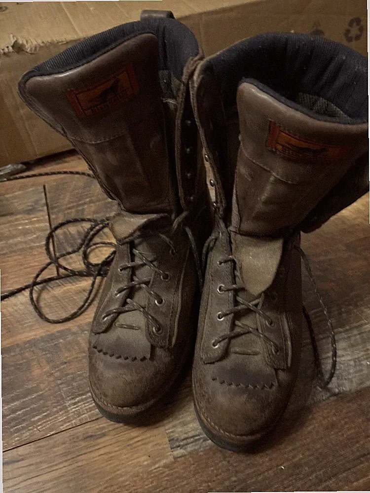 Vintage Red Wing Irish Setter Mens Leather Hiking Backpacking Trail Boots Size 8