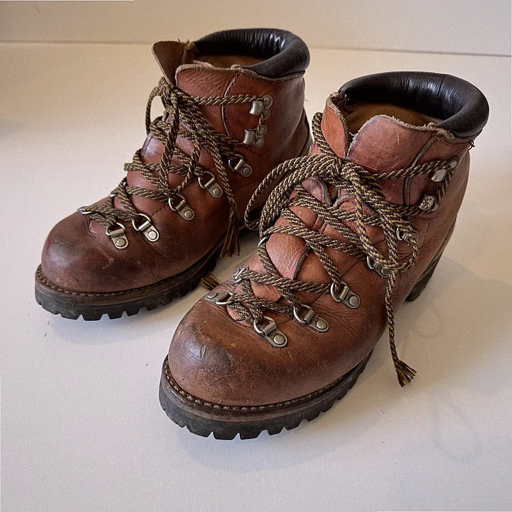 Vintage Red Wing Irish Setter Mens Leather Hiking Backpacking Trail Boots Sz 7.5