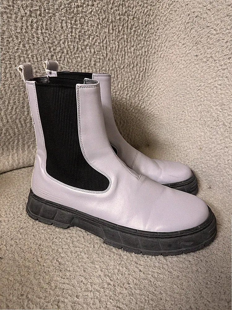 Viron Chelsea Boots Purple Size 47 EU Vegan Leather