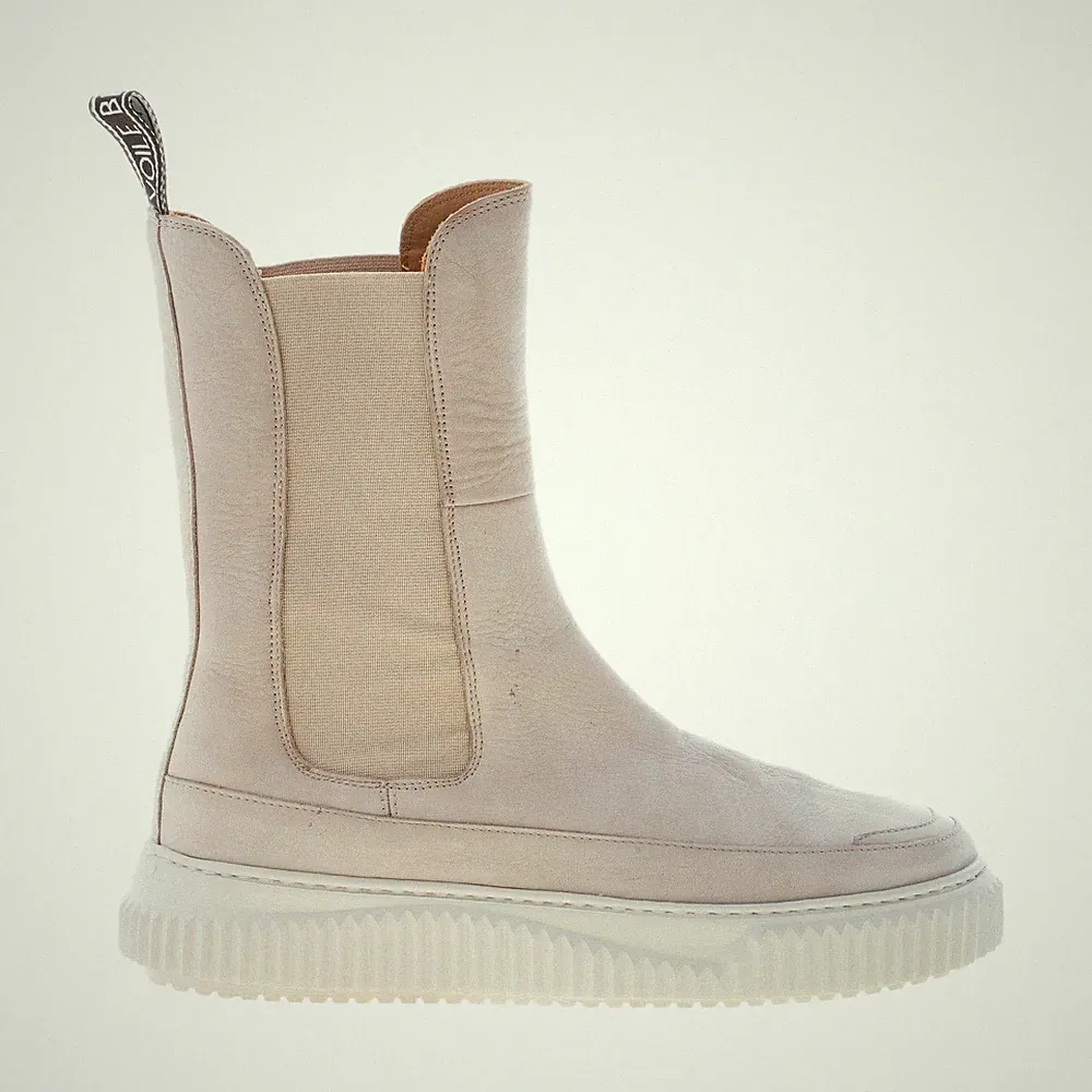 VOILE BLANCHE women shoes nut beige nubuk chelsea style Lennon ankle boot