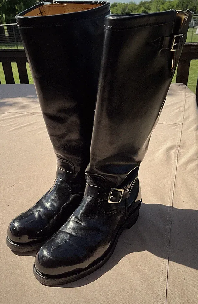 VTG Chippewa Steel Toe 18” Tall Engineer Boot Motorcycle Boots Mens 12D #71209