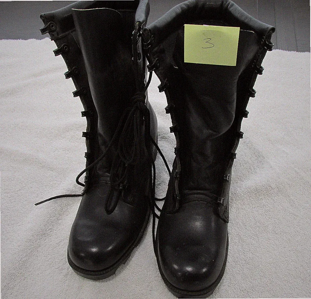 Vtg Combat Boots-Mildew & Water Resistant-Black-6 NR 1 24 - Men-Rosearch