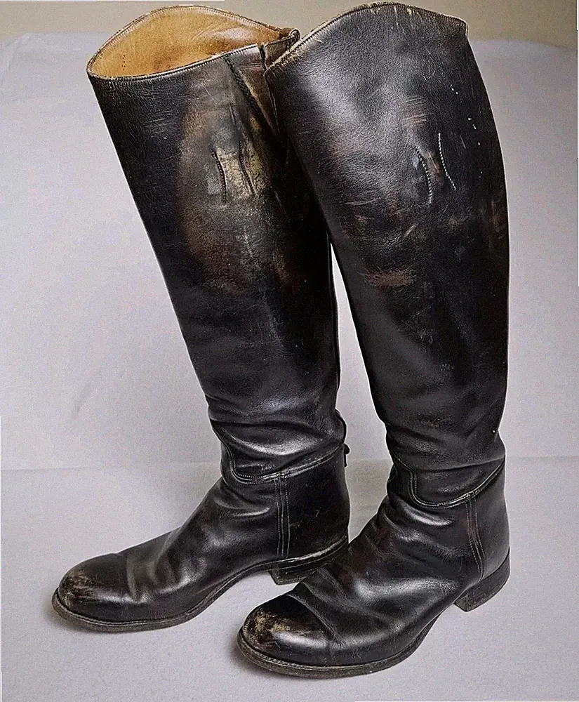 VTG DEHNER Leather Riding Boot Womens 10 Stock Dress Equestrian Show Tall NARROW