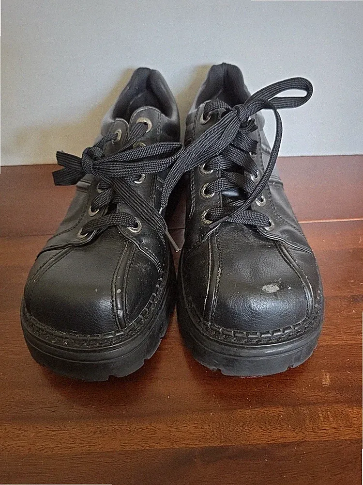 VTG No Boundaries Nikki 8.5 Platform Chunky Lug Sole Shoe Grunge 90s Y2K