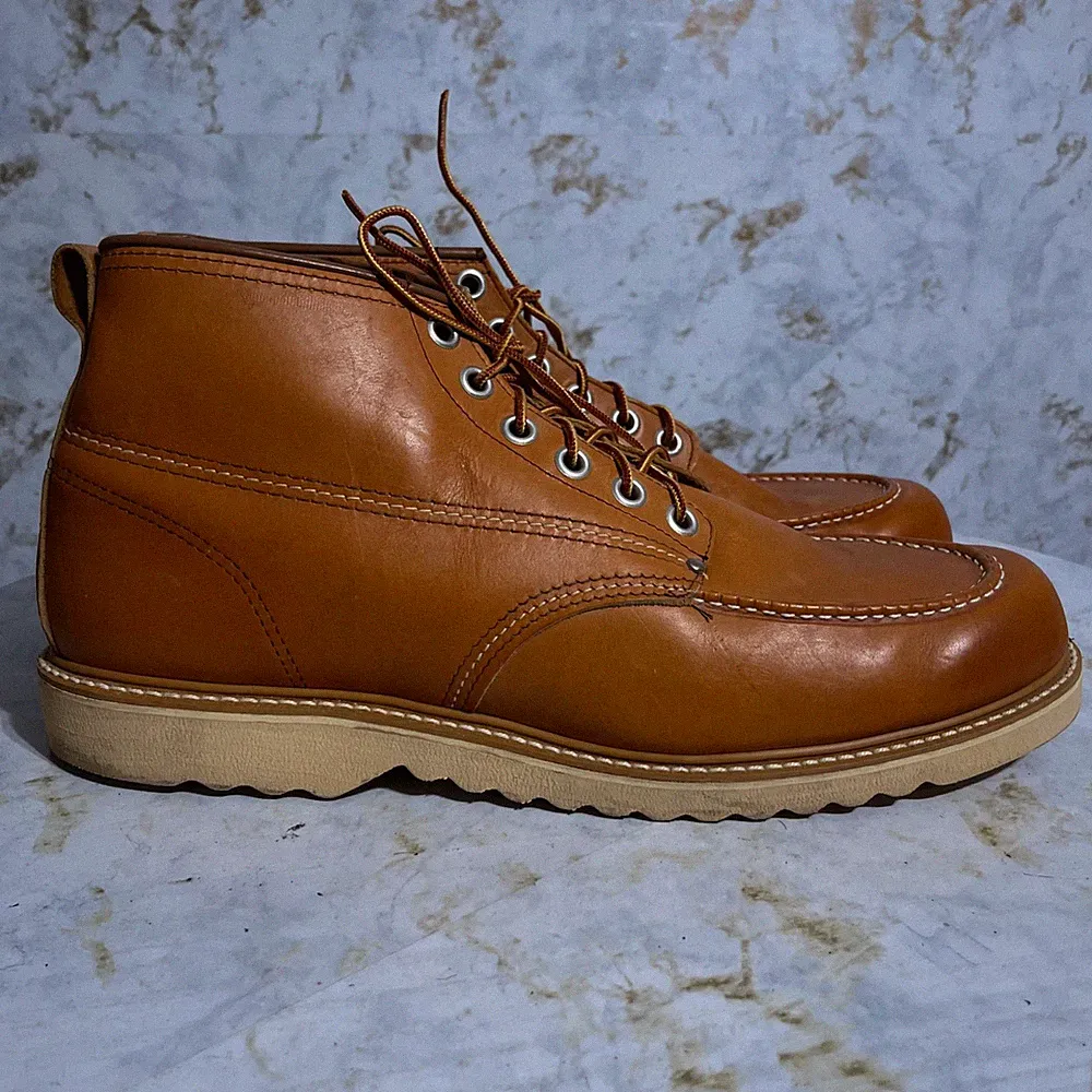 VTG Vulcan Men's Size 15 N Shoes Brown Leather Lace Up Western Chukka Work Boots