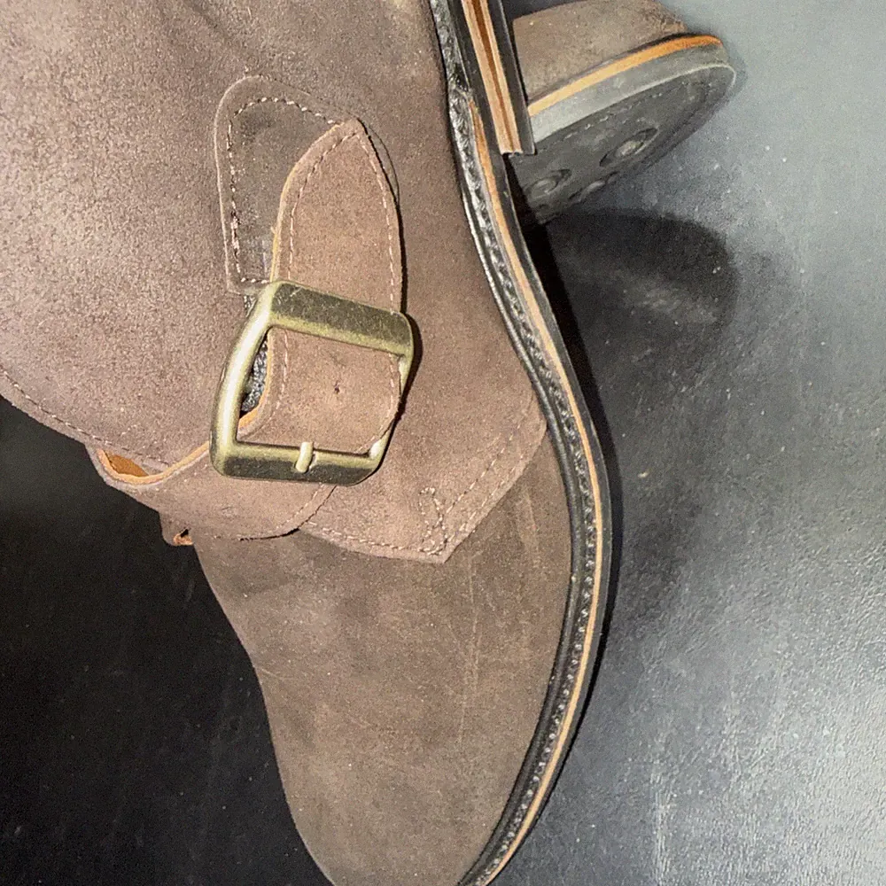 Walk-Over Grove Buckle Chukka boots Size 7.5 M,Brown suede leather 2309
