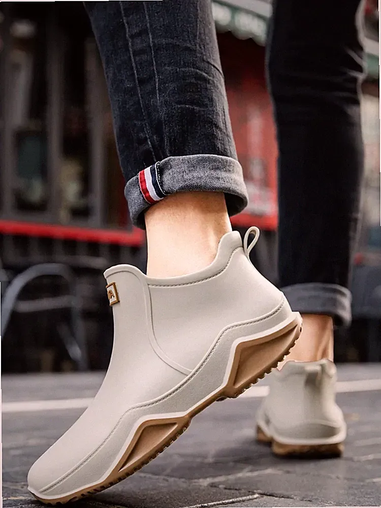 Waterproof Ankle Rain Boots Anti Slip Wear Resistant Unisex US