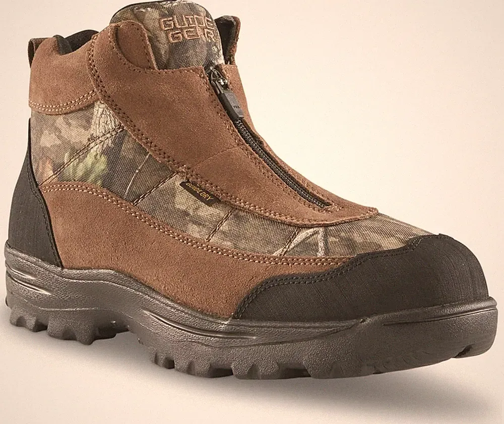 Waterproof Boots for Men Insulated 400 G Hiking Work Rain Snow Shoes Camo, Brown