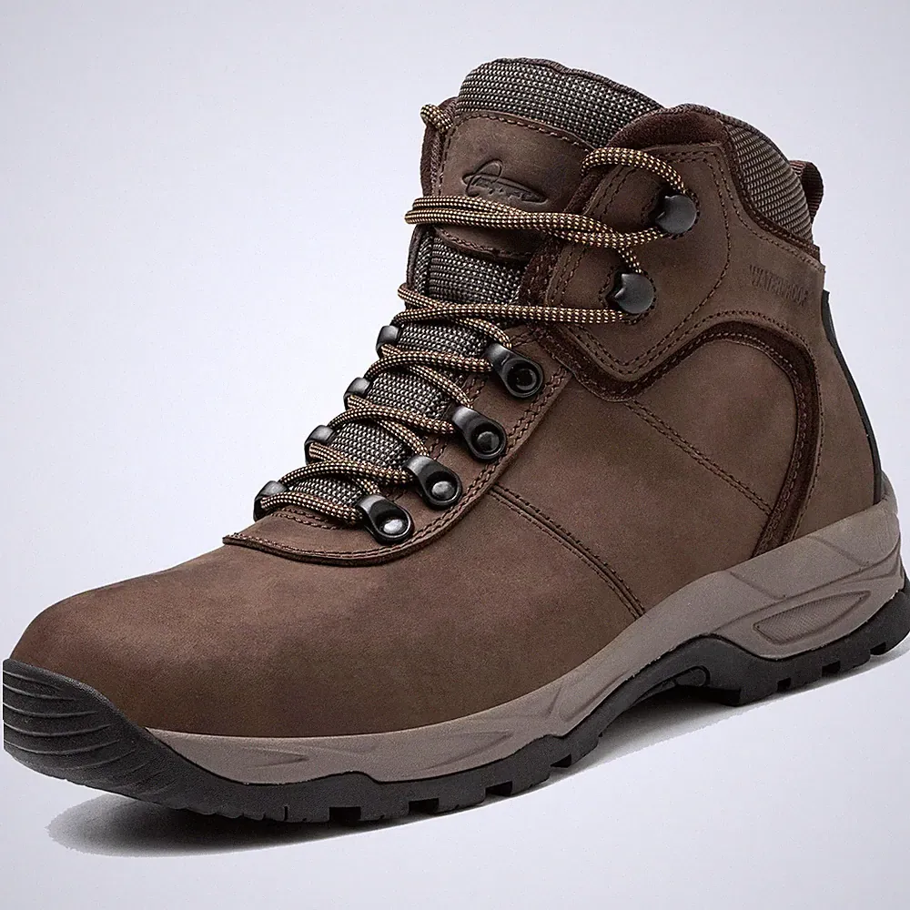Waterproof Hiking Boots for Men, Outdoor Lightweight Trekking Trails Shoes Ba...