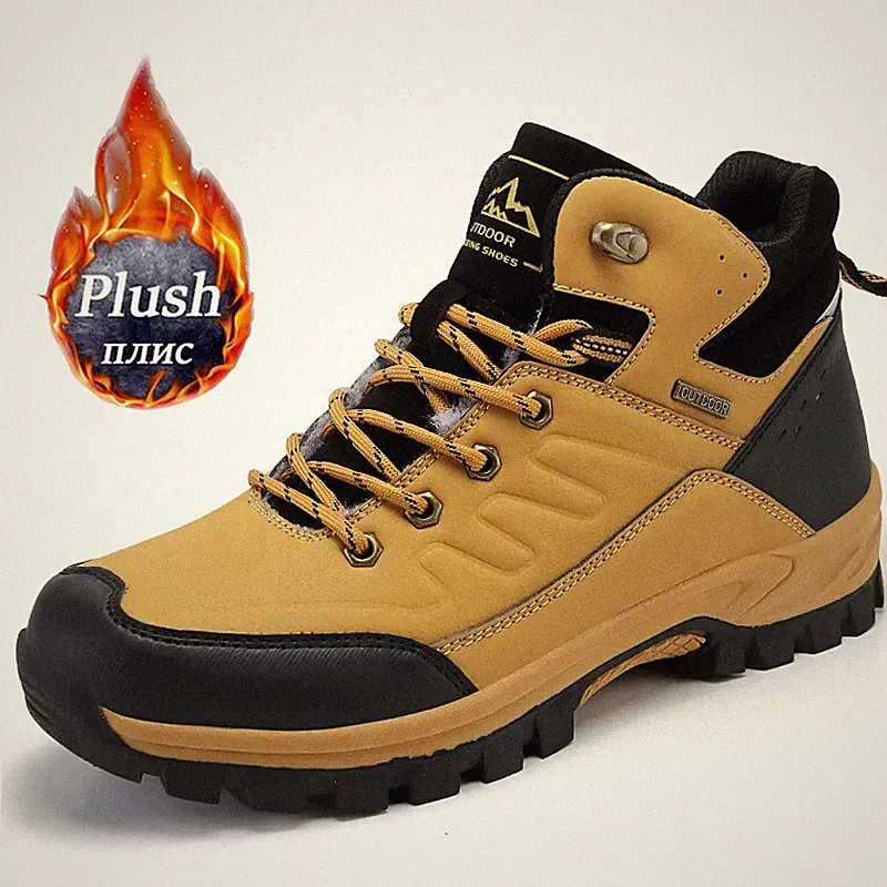 Waterproof Men's Sneakers Winter Super Warm Snow Boots Non-slip Hiking Boots