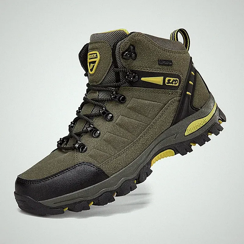 Waterproof Men's Woman Suede Hiking Shoes Outdoor Wear-resistant Walking Shoes