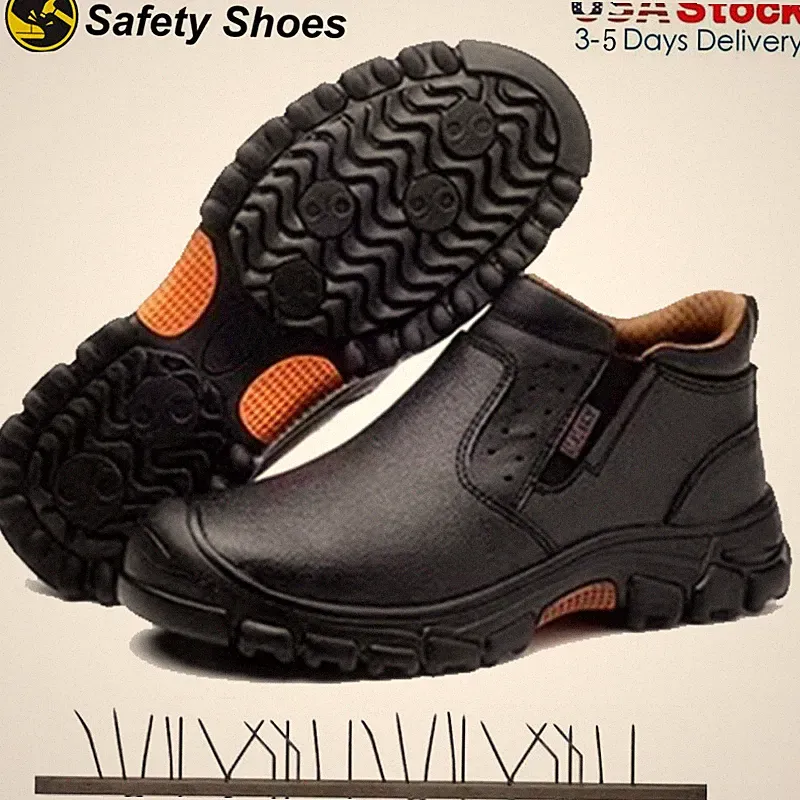 Mens Waterproof Work Boots Composite toe Safety Shoes Indestructible Non Slip