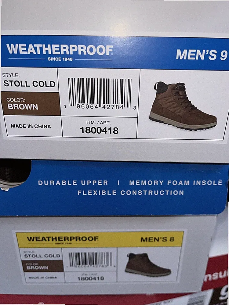 Weatherproof “Stoll Cold” Men's Waterproof Insulated Winter Boots [Brown] - NEW
