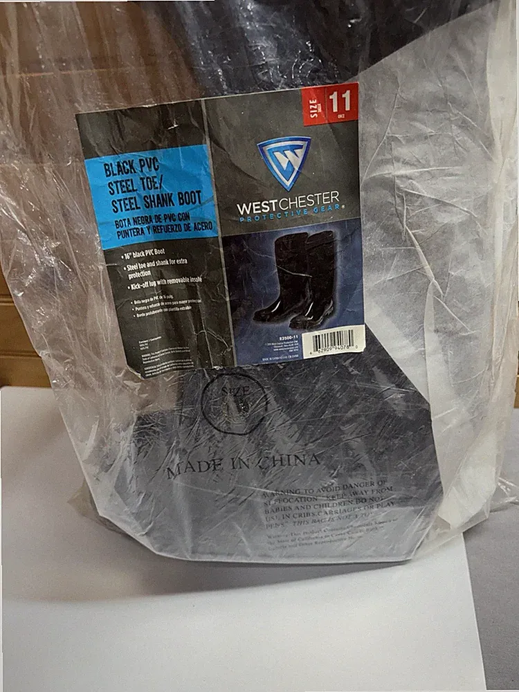 West Chester Steel Toe PVC Work Boots Size 11 16” Waterproof Safety Boots