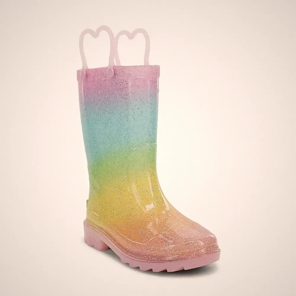 Western Chief Toddler Glitter Rainbow Rain Boots