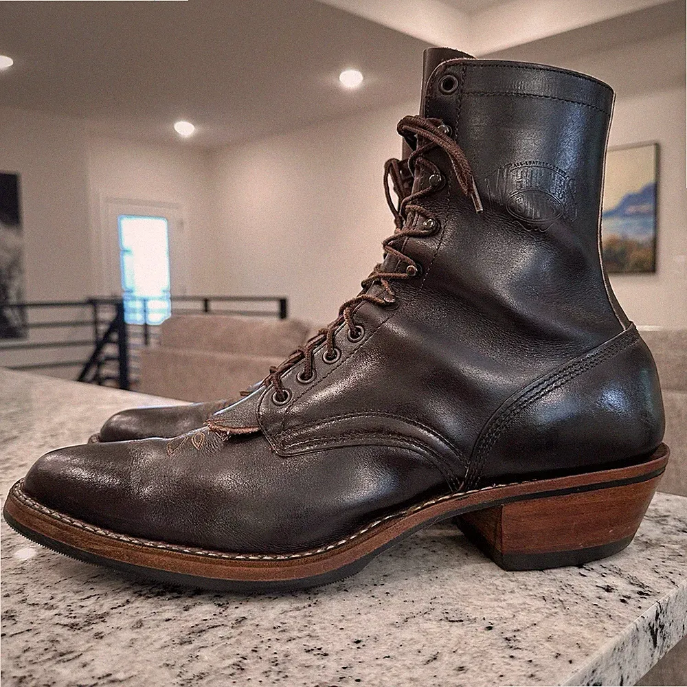 WHITE'S Packer Boots 14.5 A Men's Leather Cowboy Logger Biker Riding Motorcycle