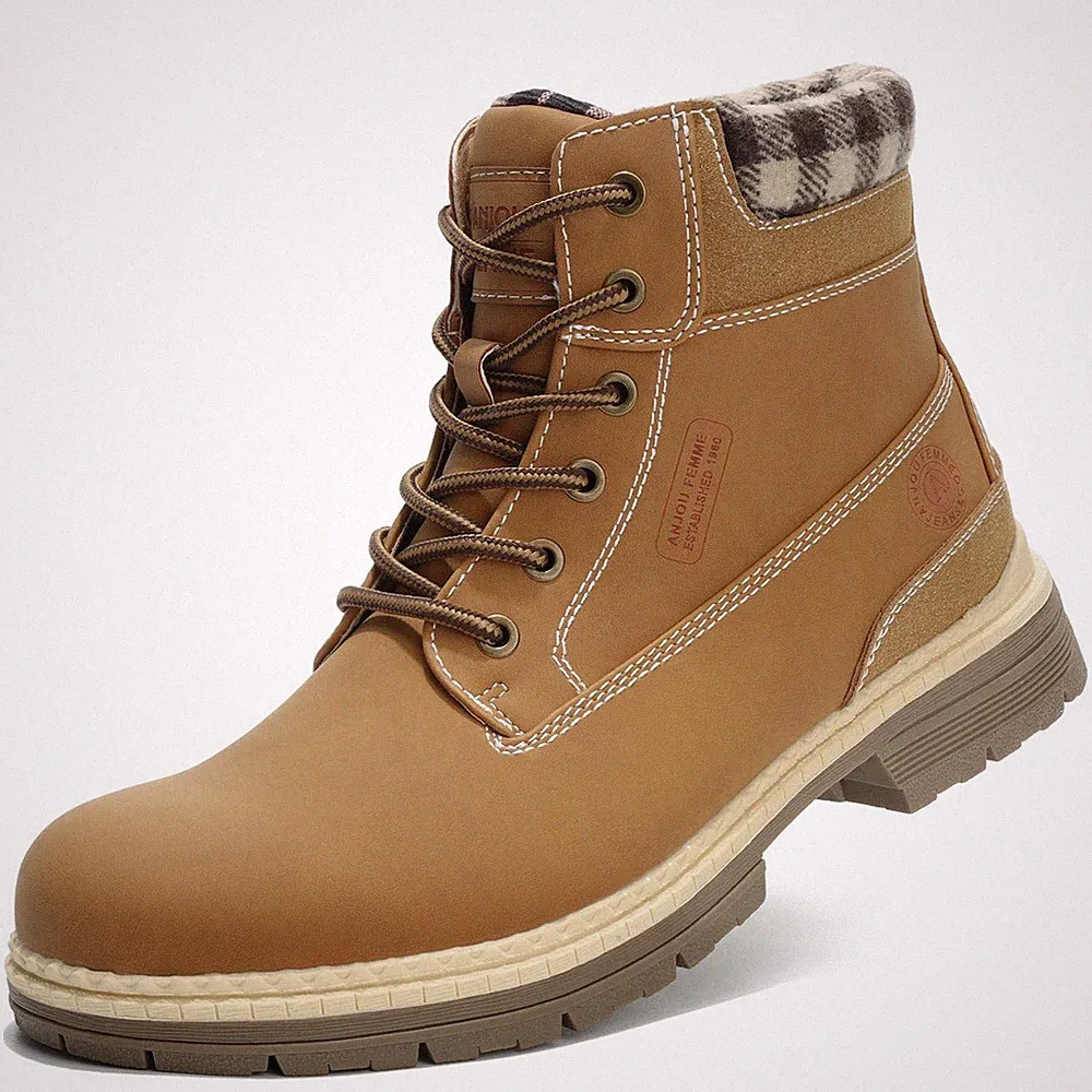 Winter Hiking Boots Men Waterproof, Warm Work Trekking Boots for Men FNM19-G-...