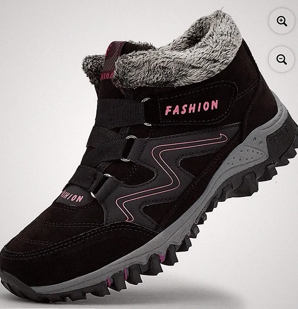 Winter Snow Boots for Women Keep Warm Lined Ankle Booties Outdoor Hiking Shoes 9