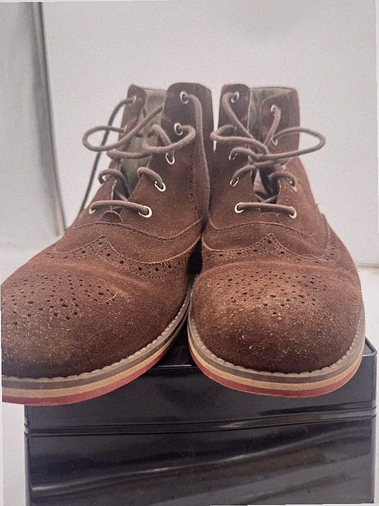 Wolverine 1883 Men’s Leather / Textile Chukka Shoes Brown & Tan Size 12 Prep