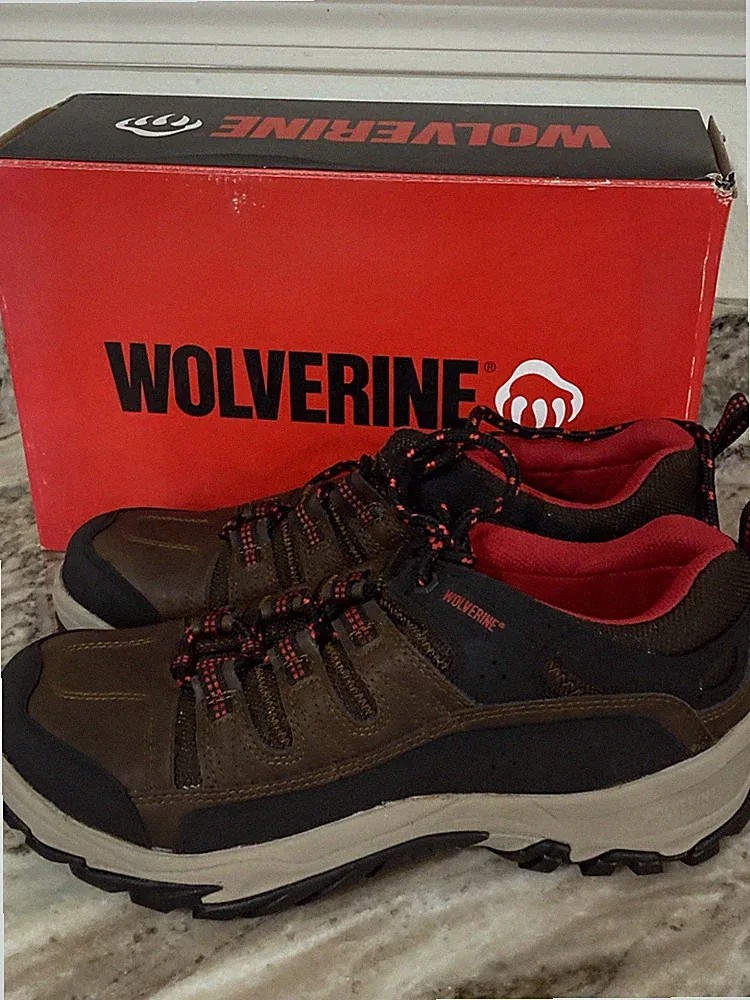 Wolverine Dayton Composite Toe Work Shoes Mens Brown Leather Hiking