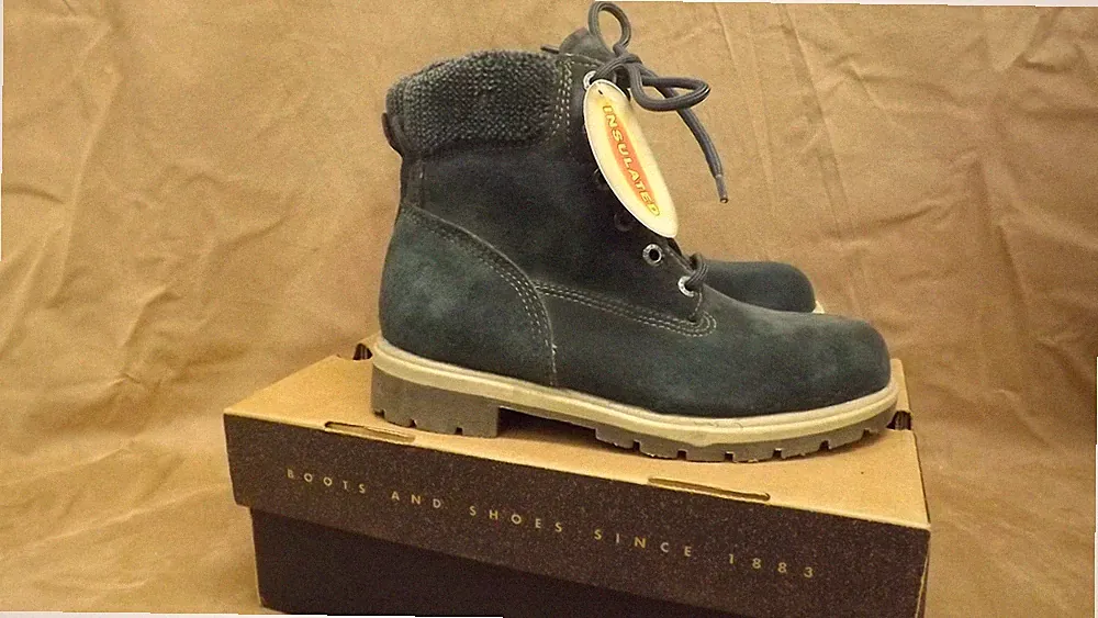 Wolverine Green Suede Leather Insulated Hiking Rugged Casual Boots 6