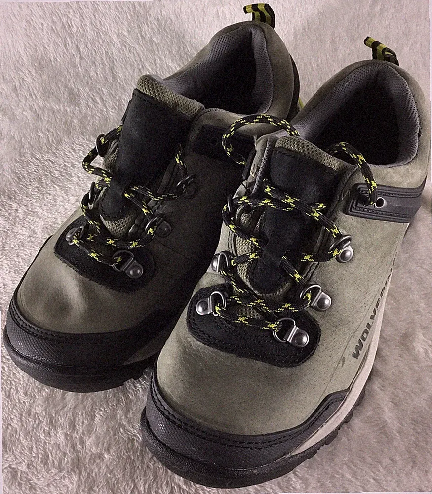 Wolverine Trail Hiking Shoes Women's Size 7M Slip Resistant Taupe Leather W20172