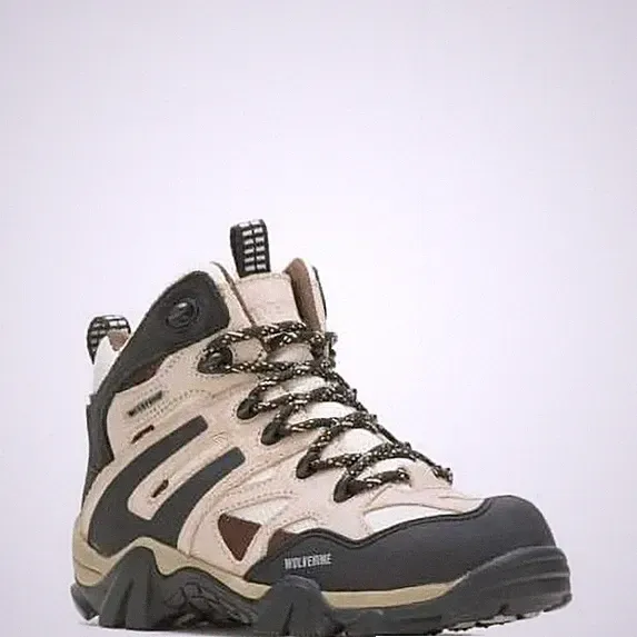 WOLVERINE Wilderness Mid Hiker Boots Size 6.5 Light Taupe Clair Lace up Active