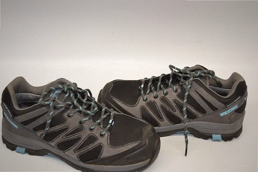 Wolverine Women's Fletcher Work HIKING 7.5 M Shoe Black/Blue WATERPROOP COMP TOE