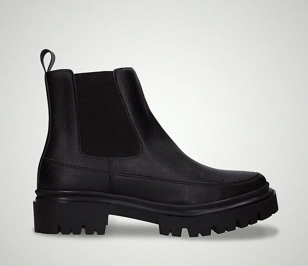 Women chelsea boots black vegan leather ankle size 5 10 confident lasting style